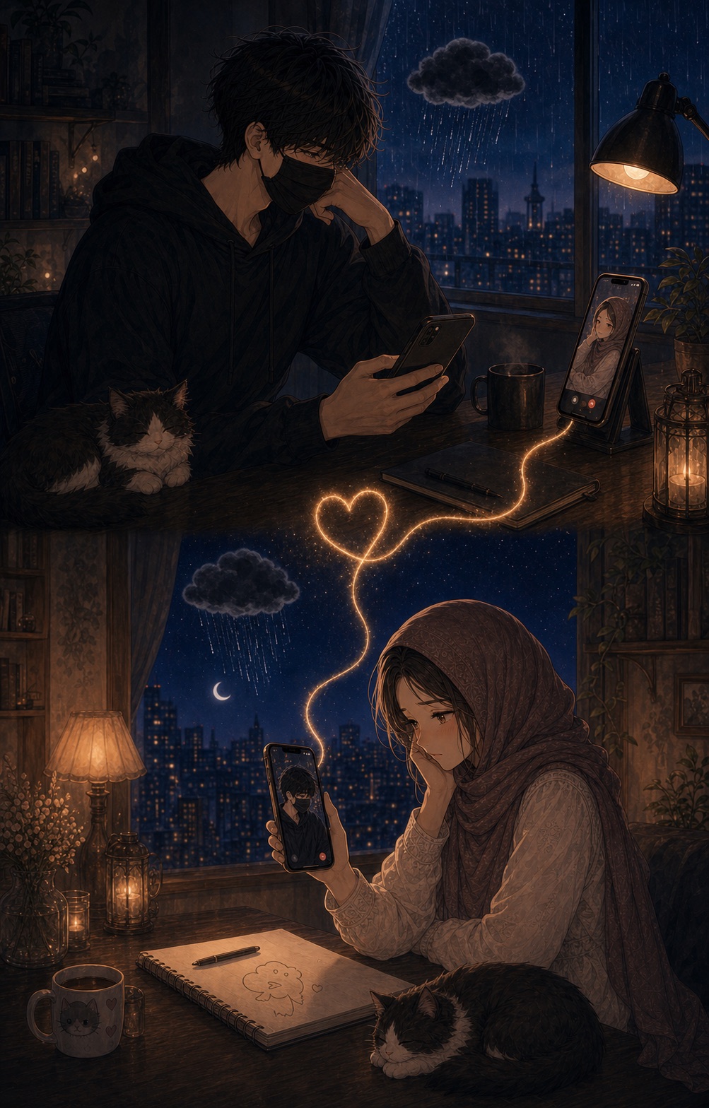 Cute Little Storm, a memory of Mimi and Ghostie